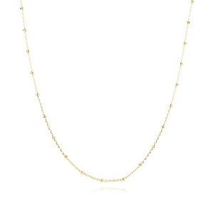 Lantisor argint placat cu aur galben cu bilute 42-45 cm DiAmanti 30RD4N2G-42-45cm-DIA (Argint 925‰ 2 g.)